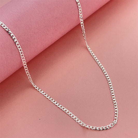 Pretty New Classic Sier-plated One-to-one Side Necklace