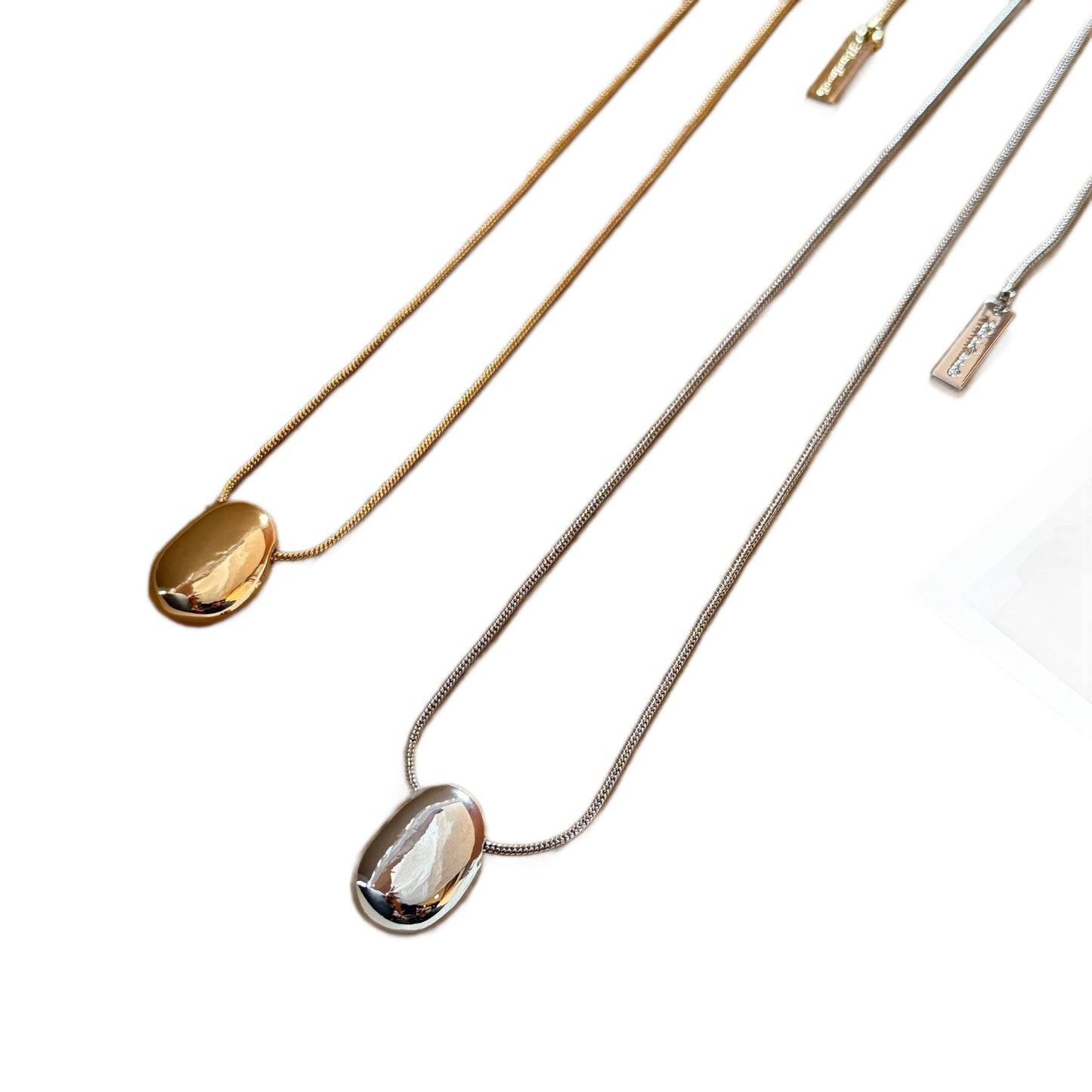 Women's Metal Cold Style Gold Sier Bean Fashionmonger Necklace