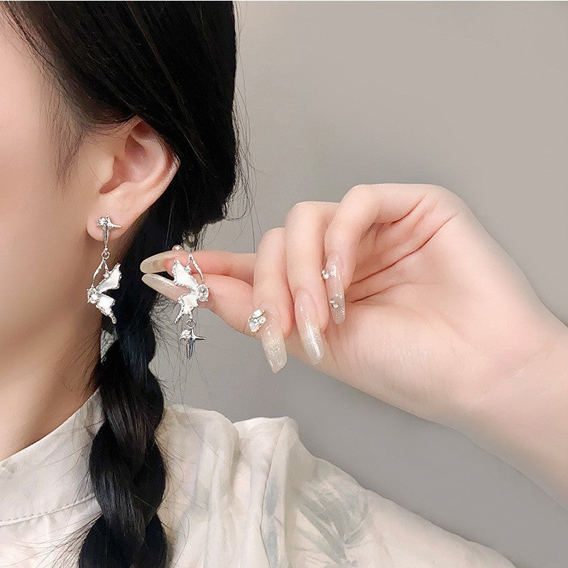 Fashion Fan Tassel Female Summer Retro Earrings