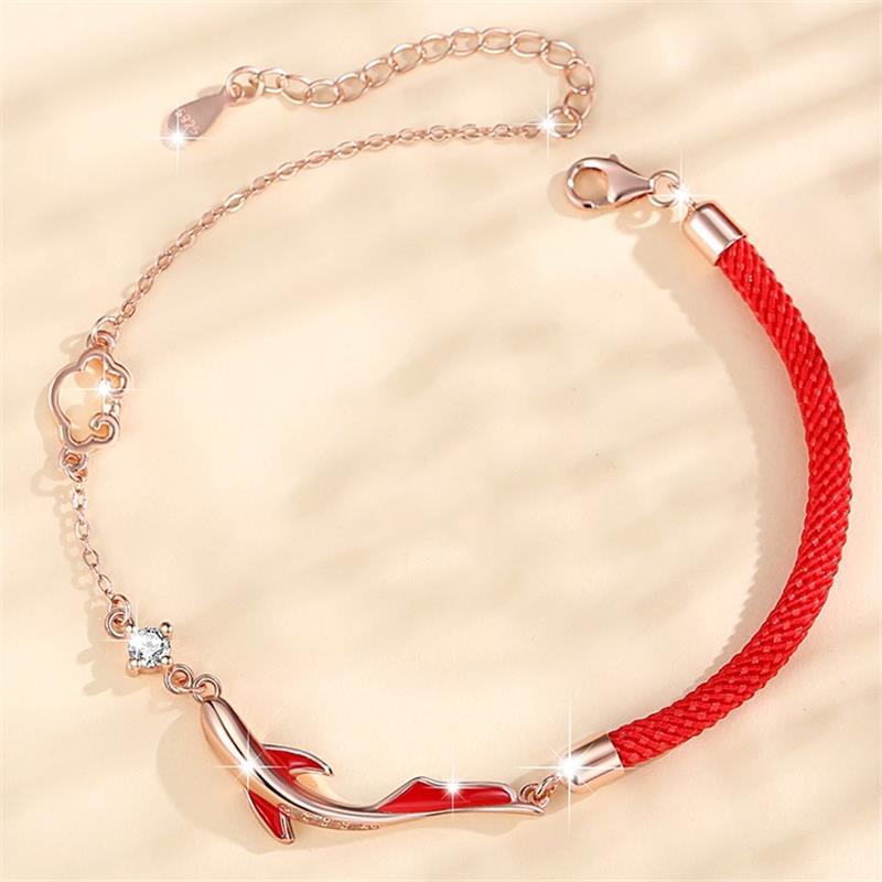 Koi Female Design Landed Red Rope Fashion Gift Girlfriend For Bracelet