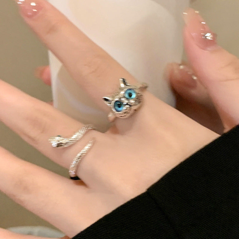 Cold Wind Fashion Personality Niche Exquisite Design Versatile Advanced Index Ring