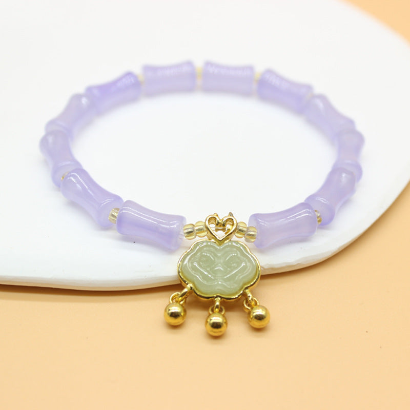 Bamboo Joint Longevity Lock Festival High Creative Girlfriends Bracelet