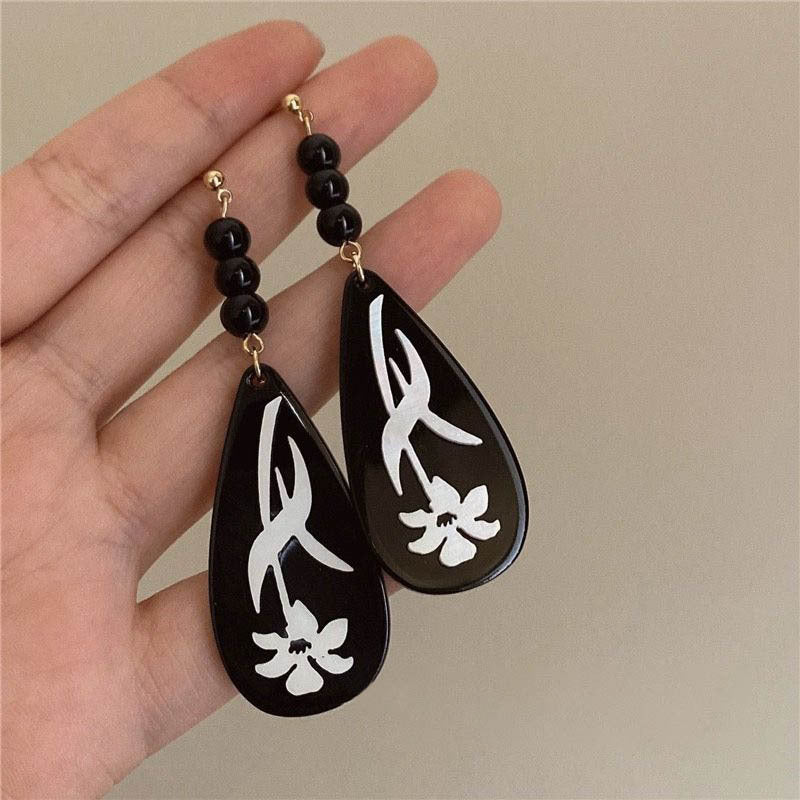 Women's Chinese Style Fan-shaped Retro Cheongsam Ear Earrings