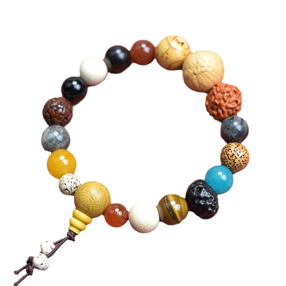 Seed Bodhi Female Eighteen Prayer Beads Charm Bracelet