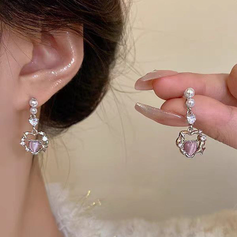 Needle High-grade Female Affordable Luxury Style Tassel Niche Temperamental Earrings