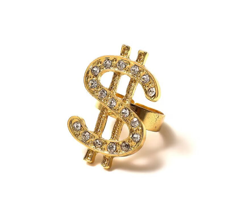 Men's Activity Dollar Hipster Party Dress Up Rings