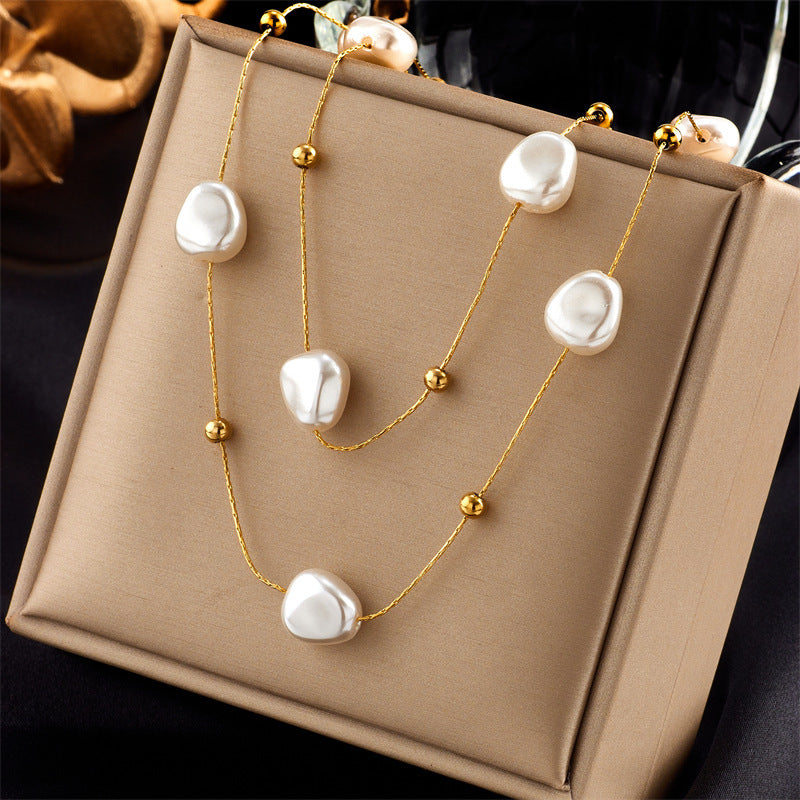 Women's Sun Cross Stainless Steel Fashion Personality Design Necklace