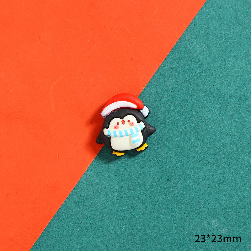 Cartoon Christmas Series Resin Cream Glue Jewelry Accessories