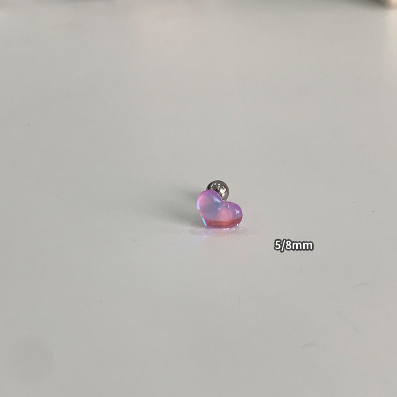 Cute Teddy Bear Extremely Light Star Ear Bone Starfish Love Stud Earrings