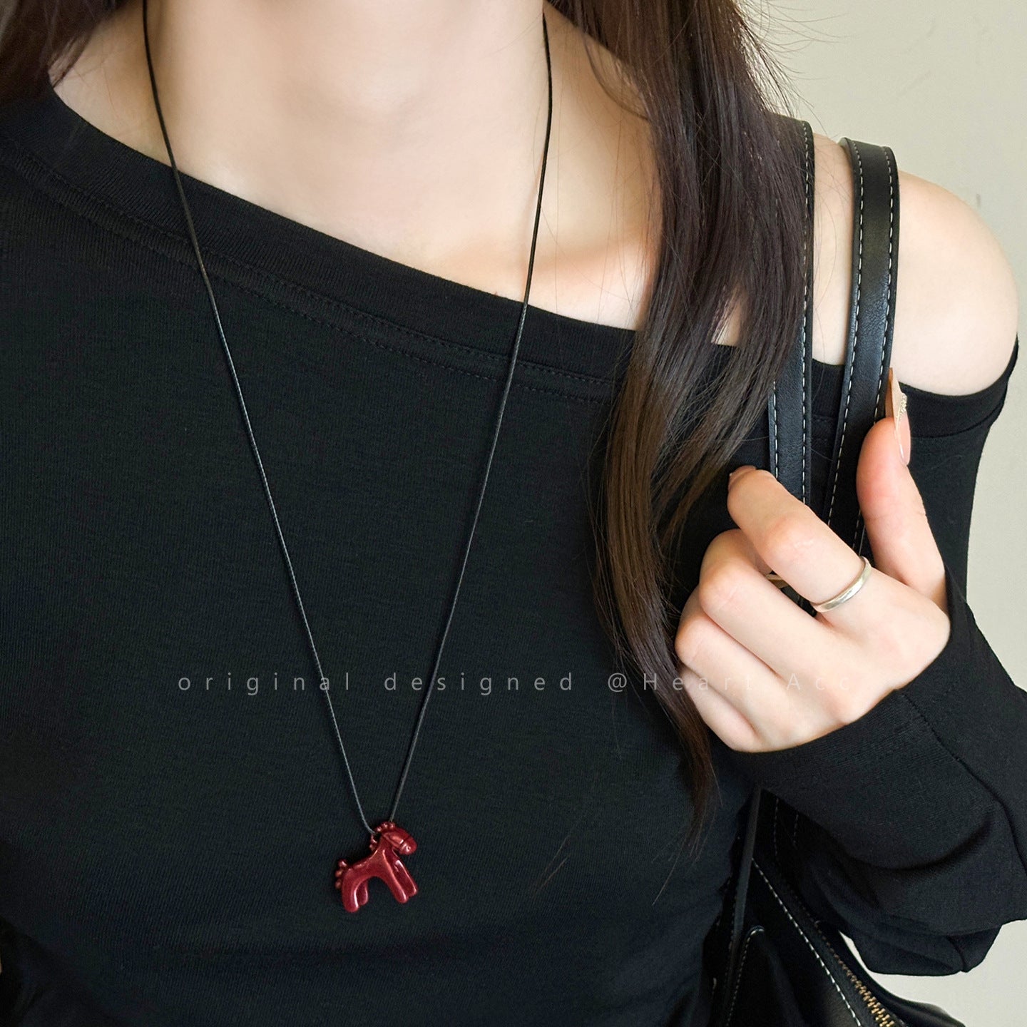 Women's & Children's Fun Three-dimensional Pony Halter Sweater Chain Necklace