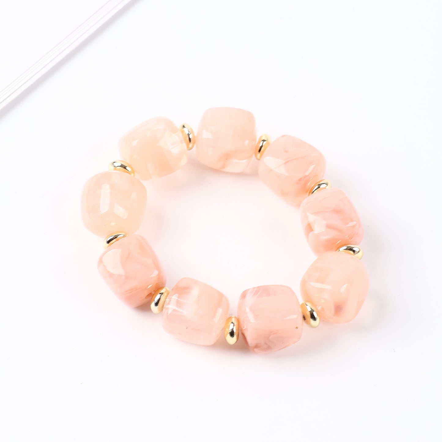 Style Female Niche Acrylic Geometric Solid Bracelet
