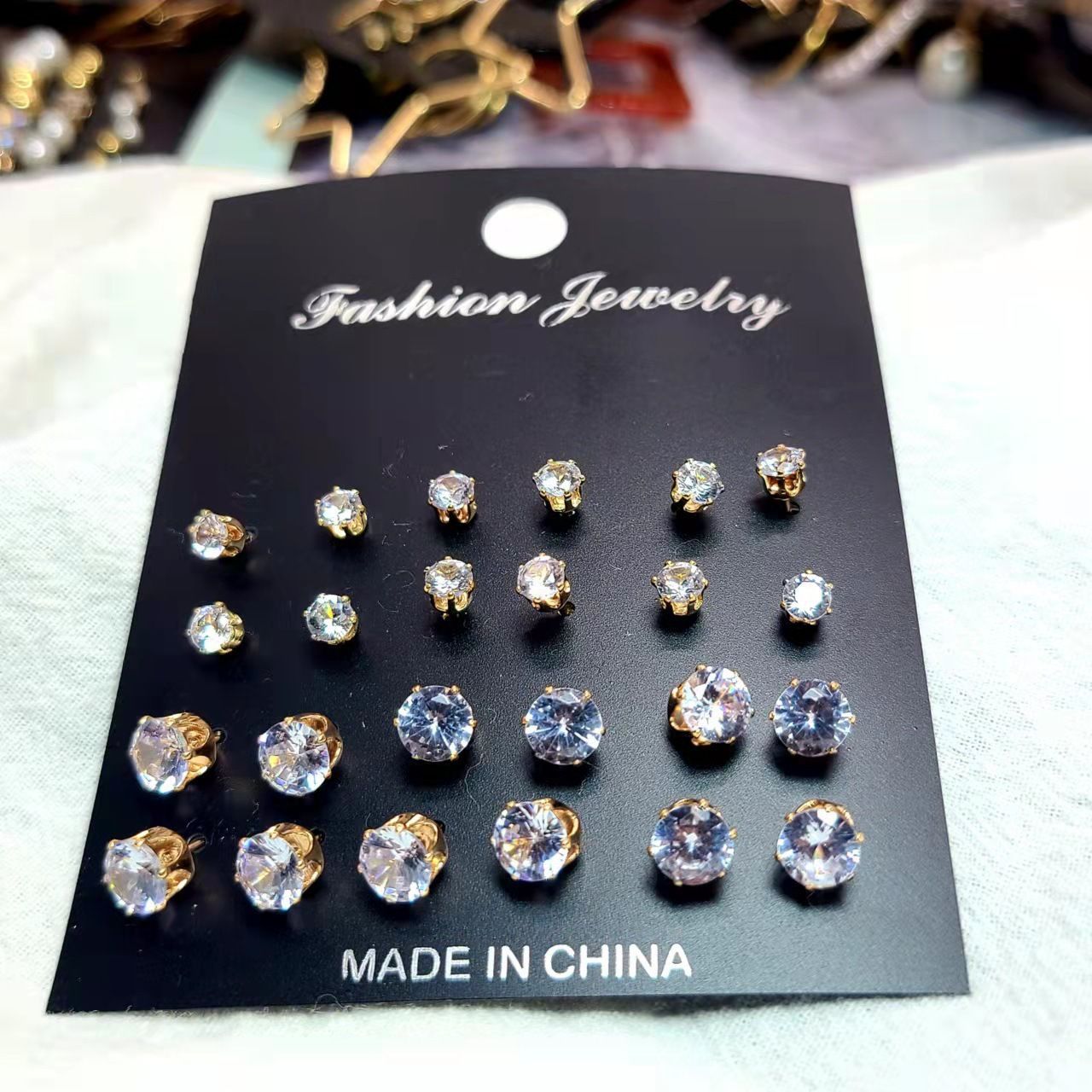 Innovative Simple Elegant Zircon Rhinestones Rhinestone Earrings