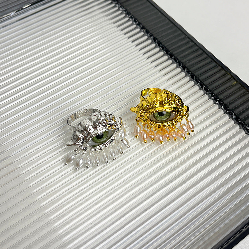 Devil's Eye Female Niche High-grade Light Luxury Retro Rings
