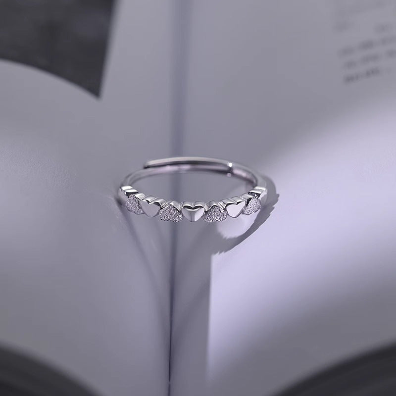 Heart Opening Female Style Fashion Trend Heart-shaped Simple Index Finger Ring
