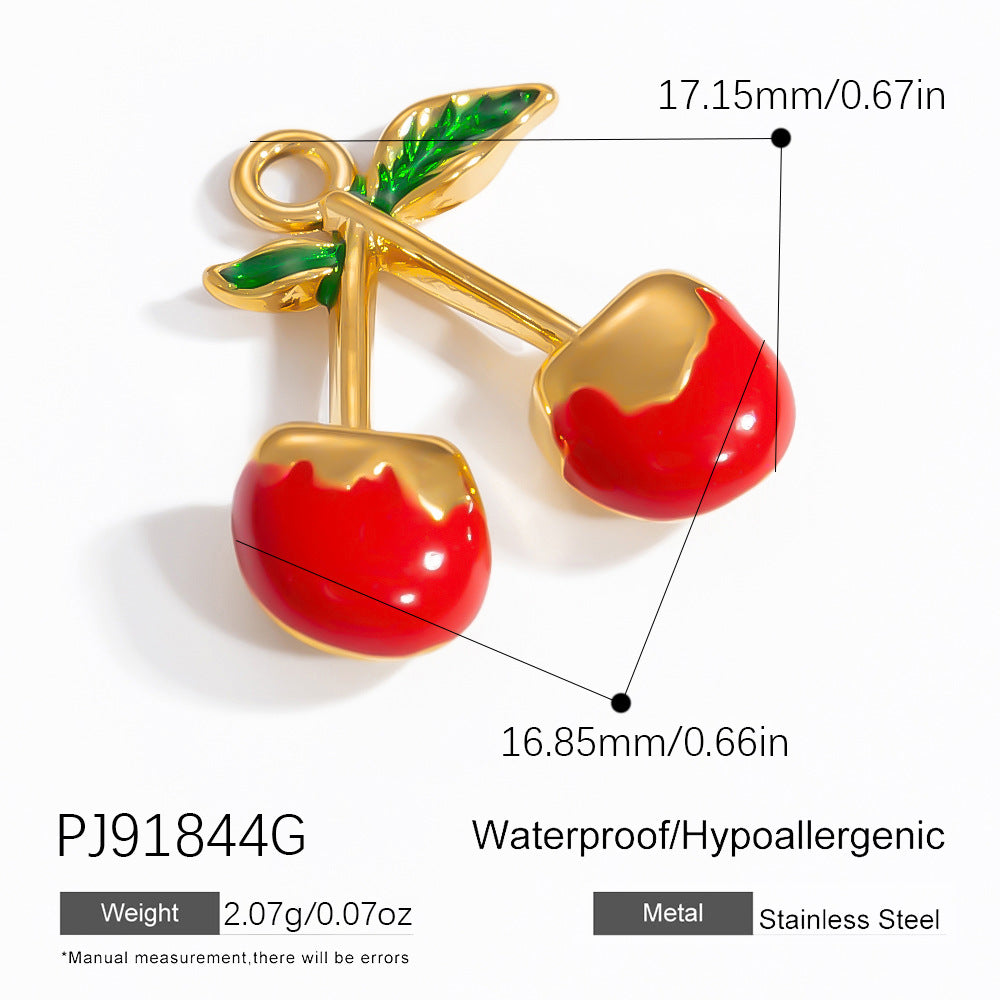 Mini Fruit Cartoon Pastoral Style Three-dimensional Jewelry Accessories