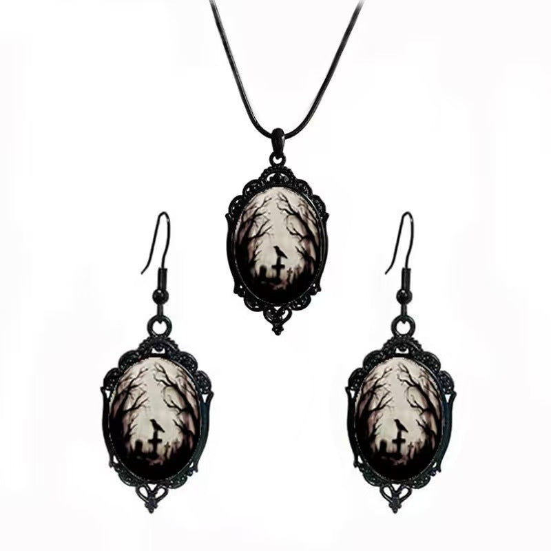 Fashion Elegant Glass Suite Romantic Gift Jewelry Set