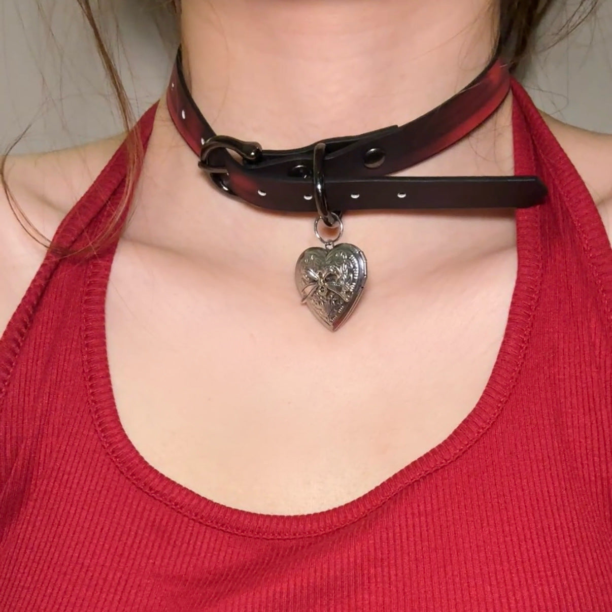 Women's Warm Color Changing Leather Hot Senior Clavicle Collar
