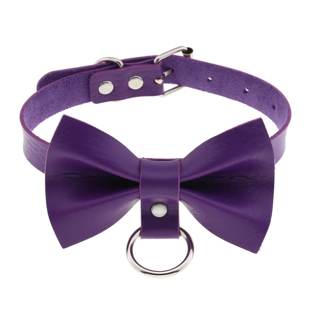 Punk Black Bowknot Neckband Graceful Fashionable Collar