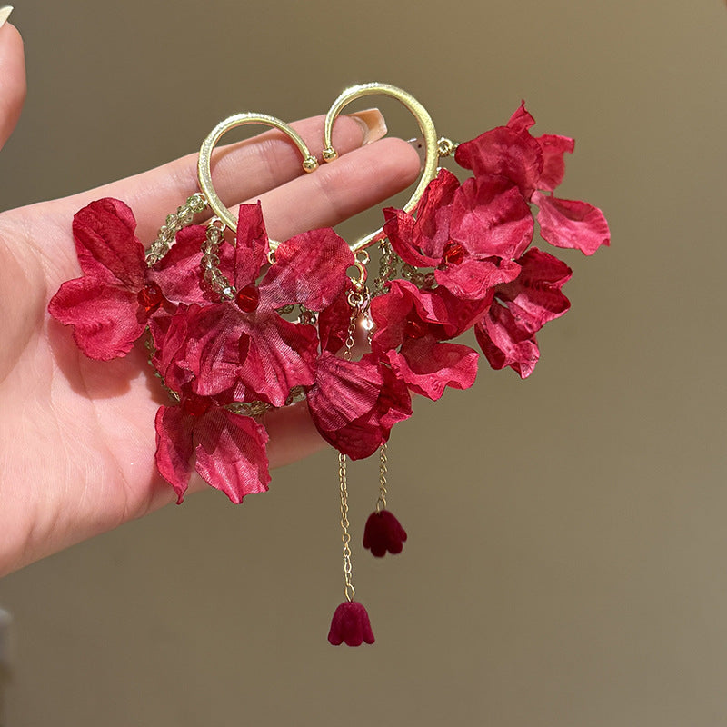 Versatile Popular Flower Ear Vacation Style Earrings
