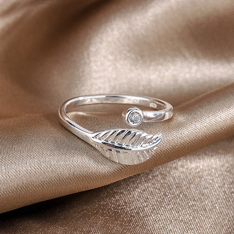 Women's Opening Fresh Temperament Branch Buds Index Ring