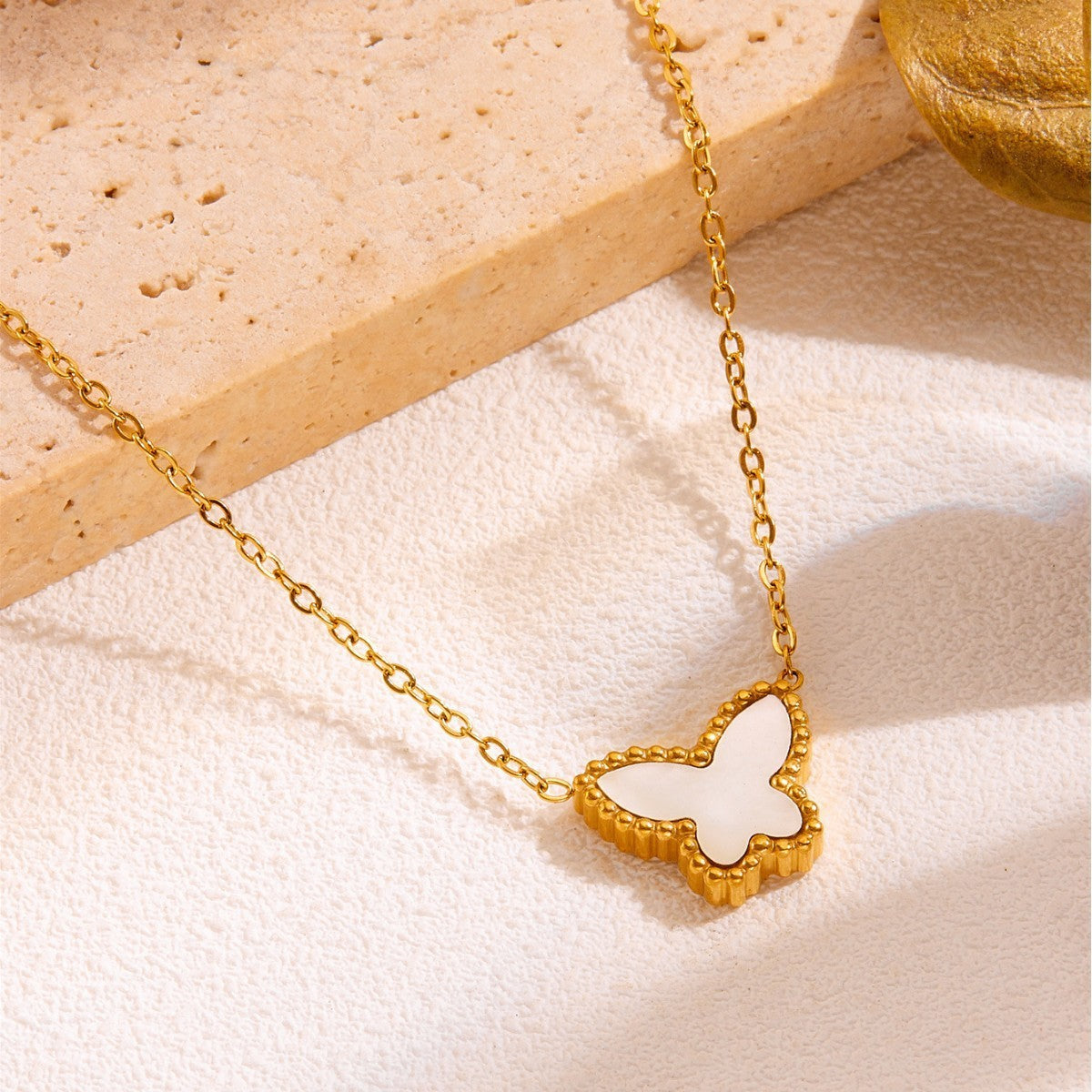 Butterfly Three-piece Simple Mori Style Ear Necklaces
