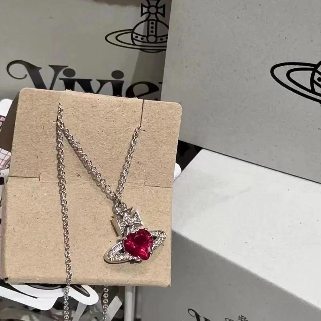 Queen Mother Ruby Saturn Red Loving Necklaces