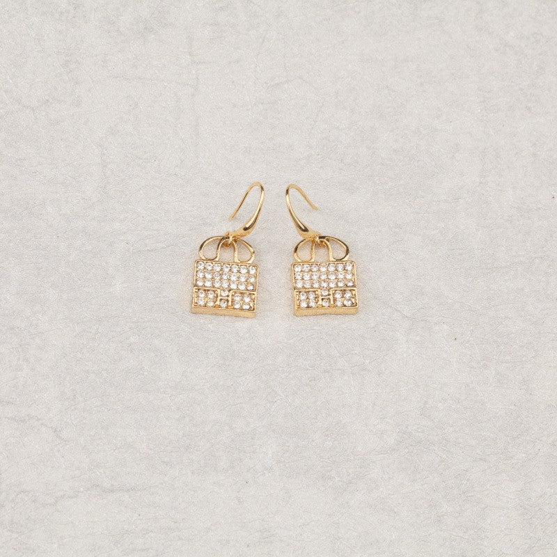 Fashion Letter Bag West Design Light Luxury High-grade Ear Rings