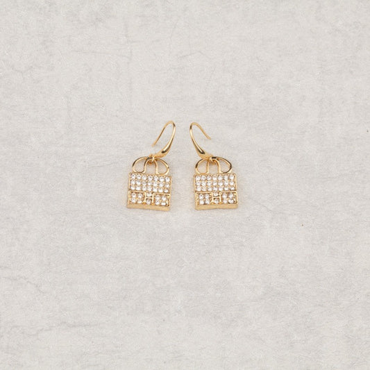 Fashion Letter Bag West Design Light Luxury High-grade Ear Rings