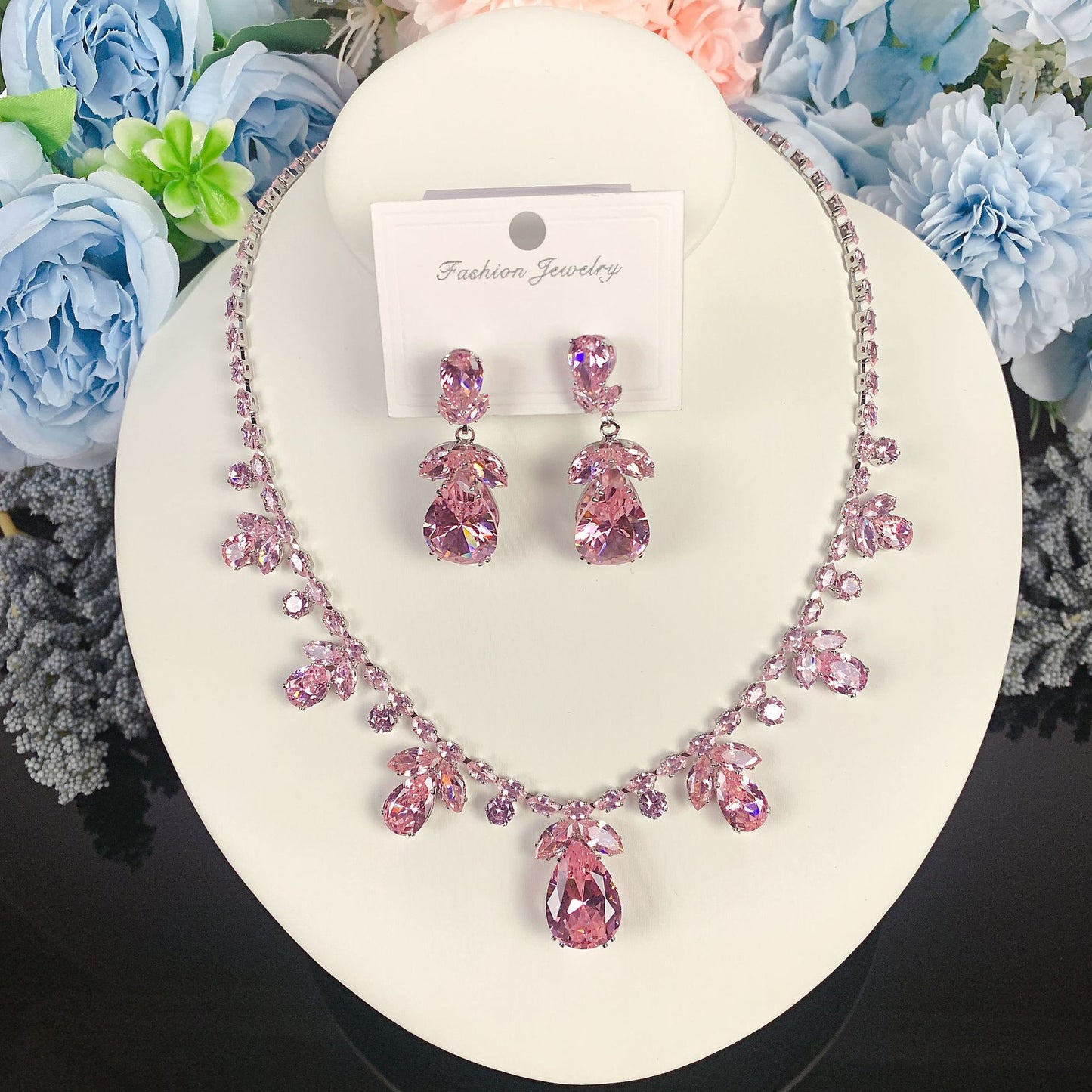 Luxury Light Elegant Zircon Bridal Classic Necklaces