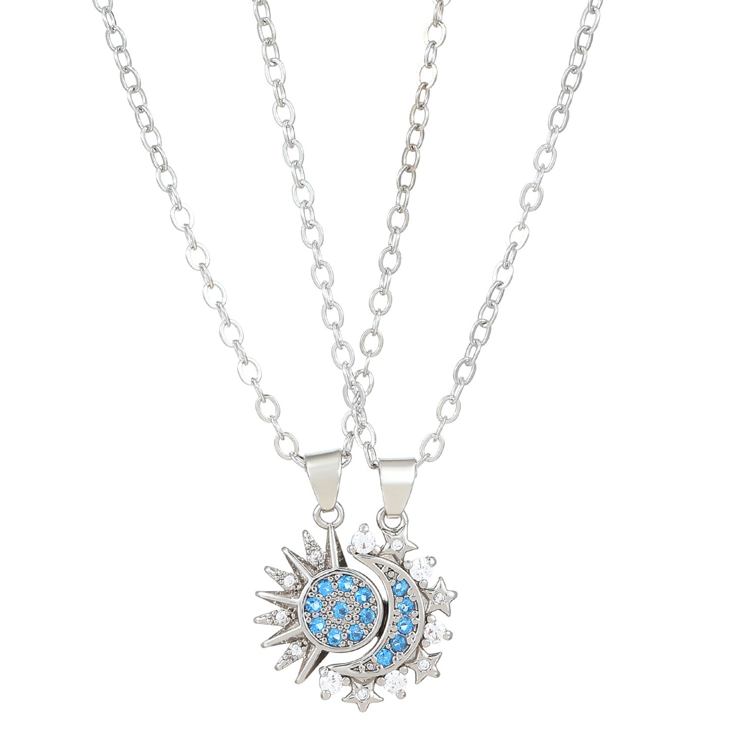 Elegant Charming Diamond Sun Moon Female Rings