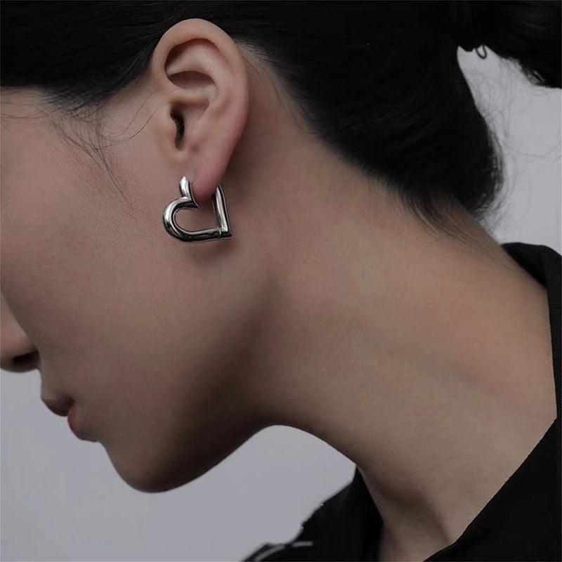 Women's Korean Style Niche Glossy Lovely Ear Clip Simple Fashion Personalized Earrings
