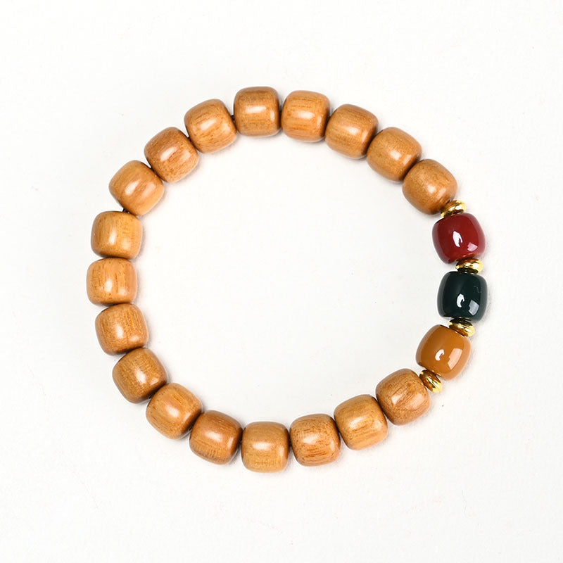 Women's & Men's Barbie Sandalwood Teak Beads Similar To Bracelets