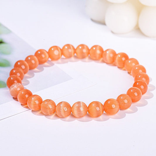 Color Opal Simple Crystal Single Loop Fashionable All Match Bracelet