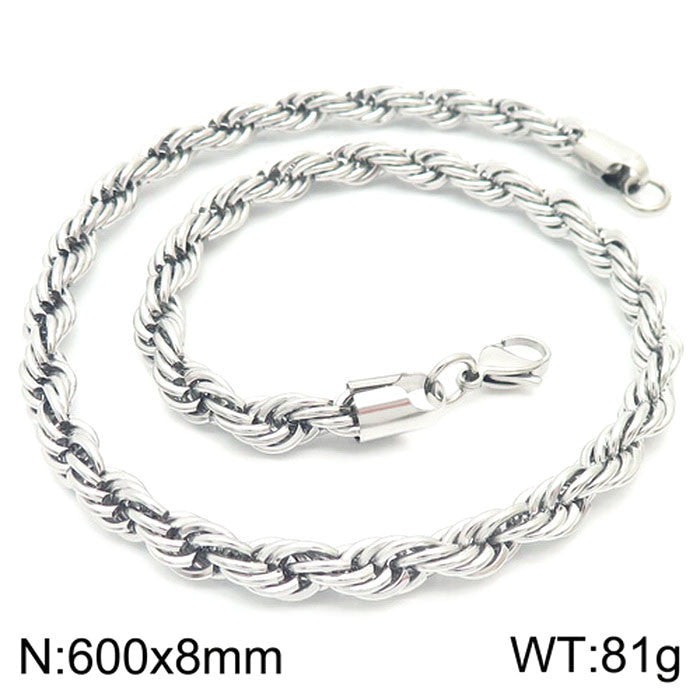 Women's & Men's Thick Thin Clavicle Chain Accessories Rock Necklaces