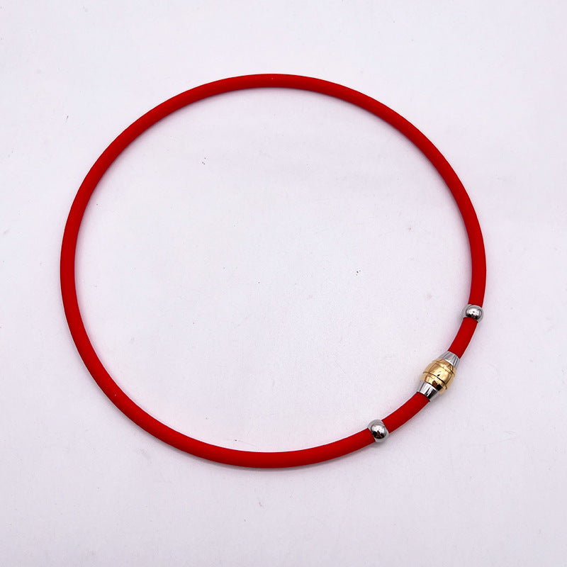 Simple Choker Male Silicone Female Couple Necklaces