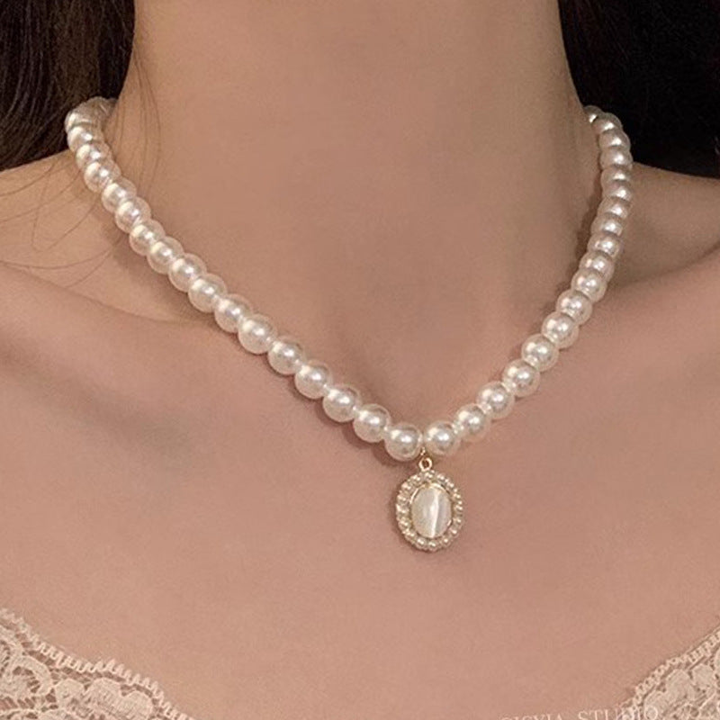 Women's Stitching Heart Clavicle Chain Light Luxury Necklaces