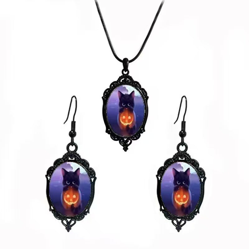 Fashion Elegant Glass Suite Romantic Gift Jewelry Set