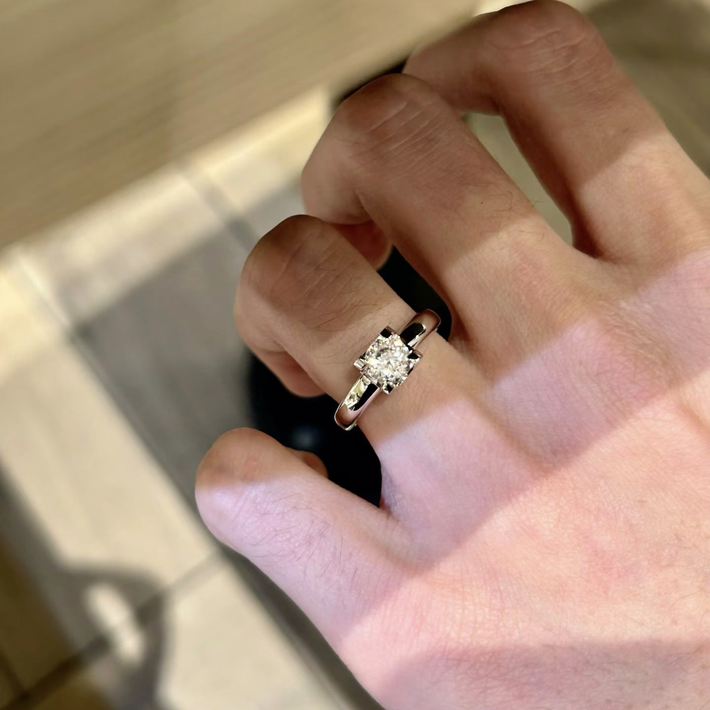 French Entry Lux Rhinestone Female Everyday Joker High-grade Expensive Rings