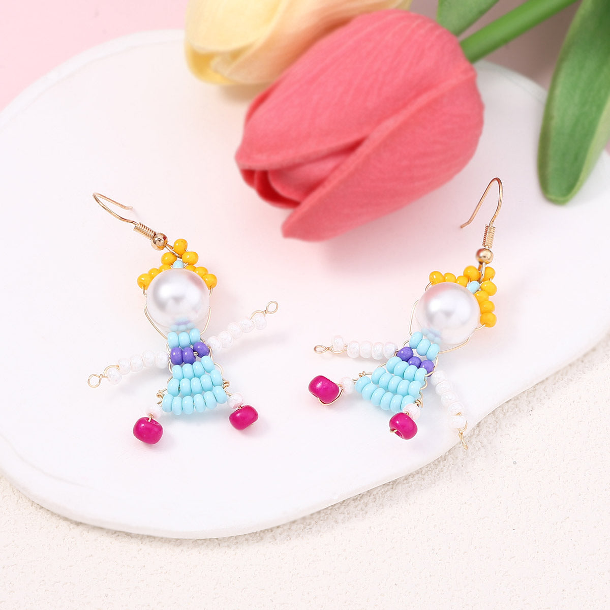 Beaded 3d Special Niche Funny Cute Ear Hook