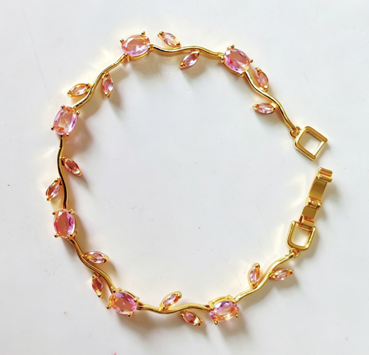 Horse Eye Zircon Gold-plated Copper Female Light Luxury Minority Style Bracelet