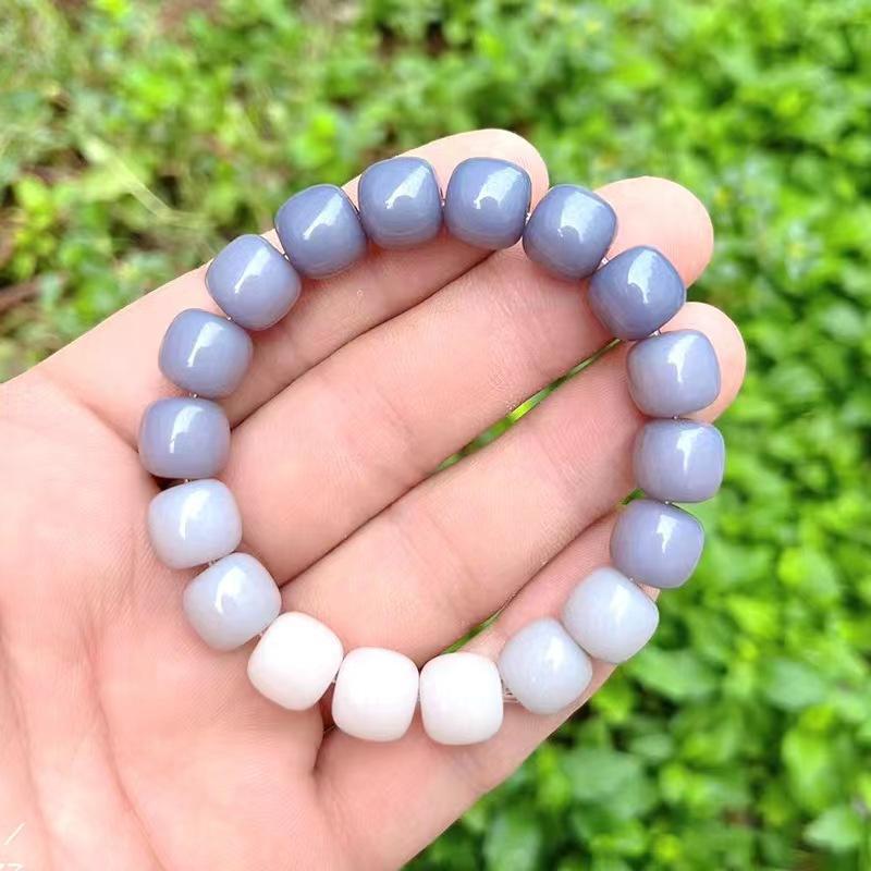 Ice Transparent White Jade Imitation Bodhi Pliable Bracelets