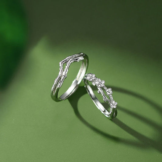 Women's & Men's Couple Pair Of Niche Gift For Rings