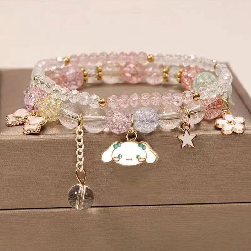 Women's Pearl Korean Super Cute Cartoon Beaded Bracelets