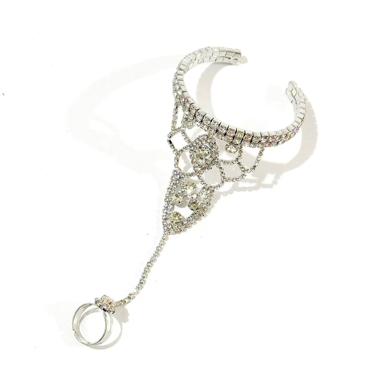Women's Popular Nightclub Wrist Rhinestone Tassel Female Bracelets