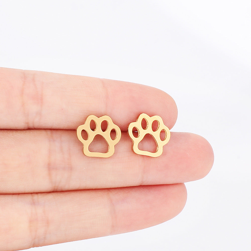 Stainless Steel Fashion Animal Foot Shape Rings