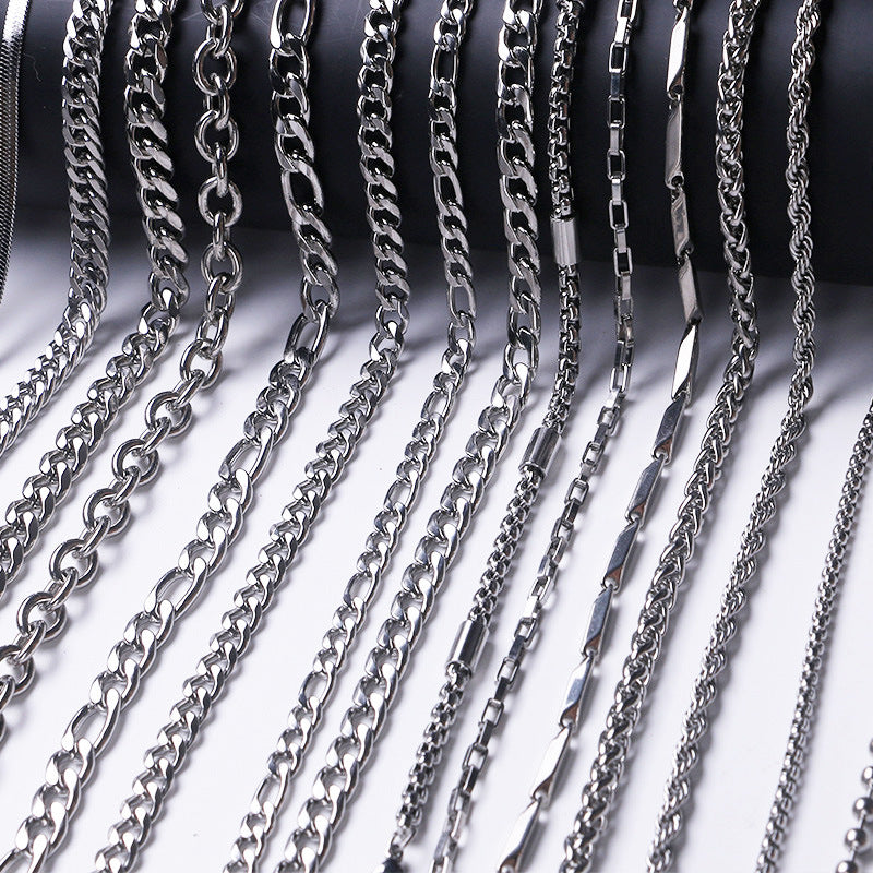 Featured Fashion Titanium Chain Choker Handmade Necklaces
