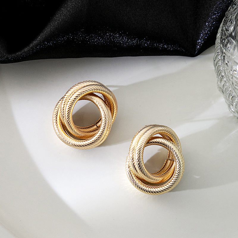 Design Sense Irregular Minority Advanced Winding Geometry Rings