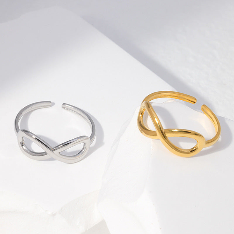 Female Niche Design Stainless Open Simple Rings