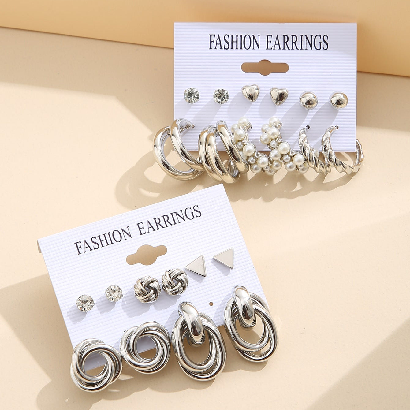 Step-in High-grade Creative Pearl Set Female Earrings