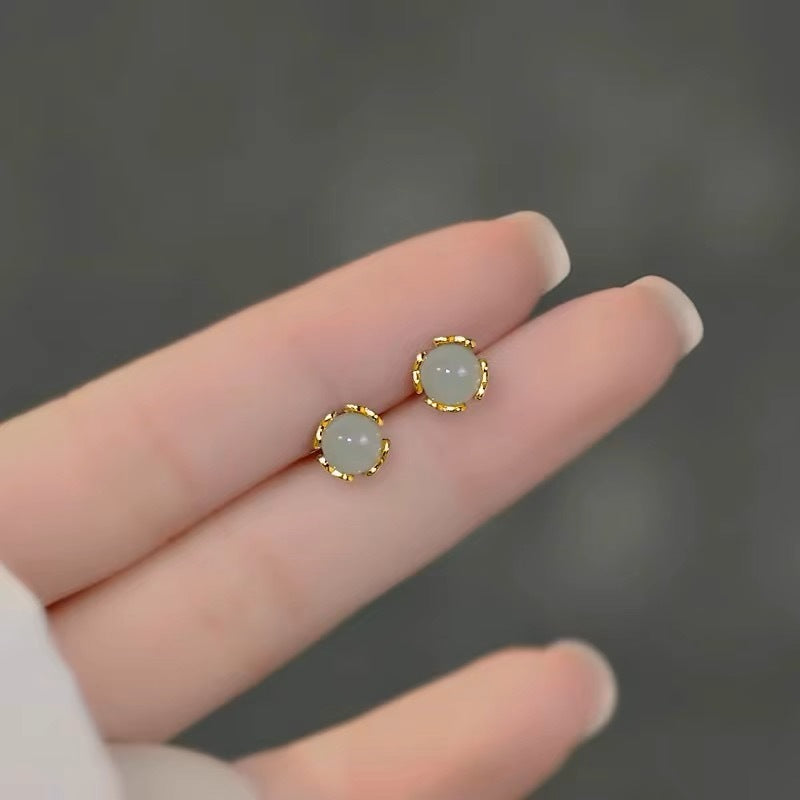 Women's Ear Niche Design Sun Green Earrings